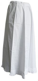 White Petticoat Slip with Ruffles in bottom